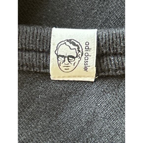 Adidas Adi Dassler Black Zip Up Hoodie with Yellow Emblem Zipper Pull - Picture 4 of 9